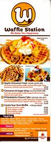 Waffel Station menu